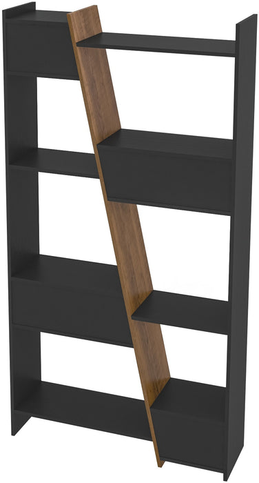 Naples Tall Bookcase Black/Pine Effect