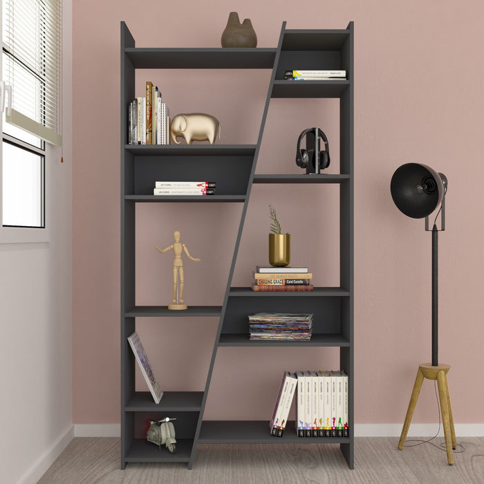 Naples Tall Bookcase Grey