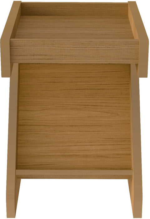 Naples Z Side Table Oak Effect