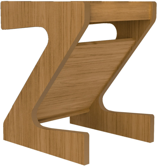 Naples Z Side Table Oak Effect