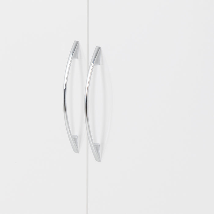 Nevada 2 Door Corner Wardrobe White Gloss