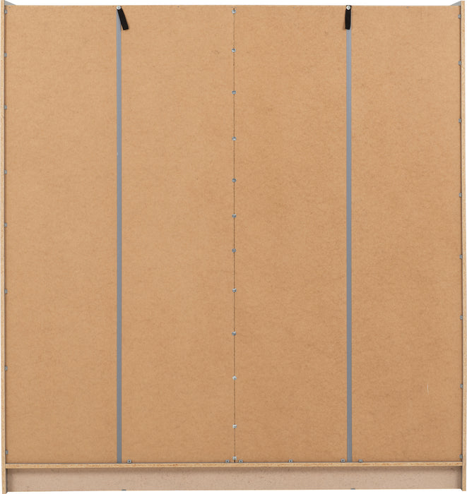 Nevada 2 Door Sliding Wardrobe Grey Gloss