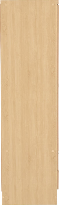 Nevada 3 Door 2 Drawer Mirrored Wardrobe Sonoma Oak Effect