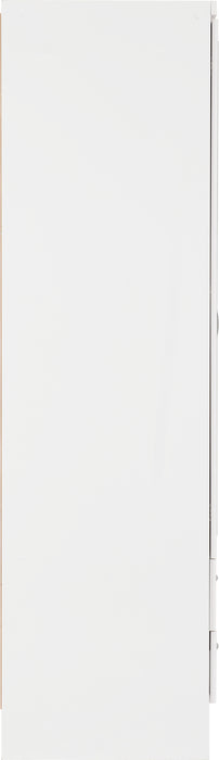 Nevada 3 Door 2 Drawer Mirrored Wardrobe White Gloss