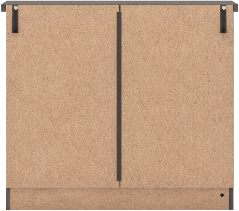 Nevada 3 Drawer Chest Black Wood Grain
