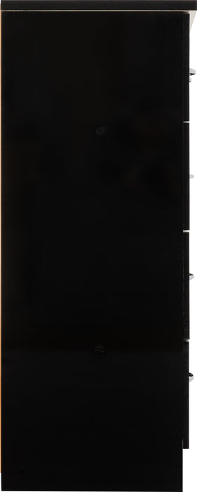 Nevada 3+2 Drawer Chest Black Gloss