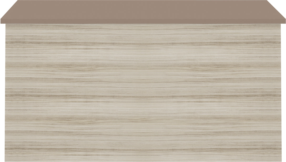 Nevada Blanket Box Oyster Gloss/Light Oak Effect Veneer