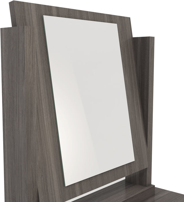 Nevada 4 Drawer Dressing Table Set Black Wood Grain