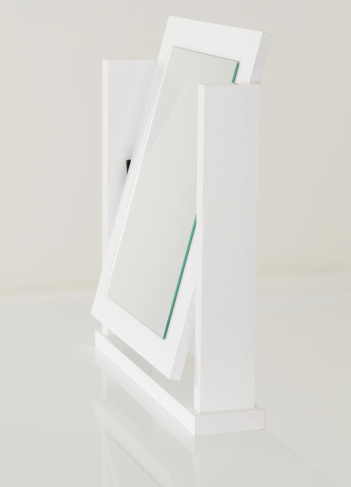 Nevada 4 Drawer Dressing Table Set White Gloss
