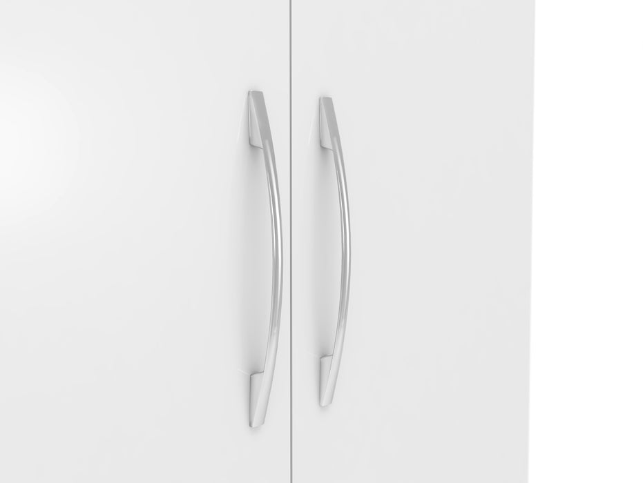 Nevada Petite Open Shelf Wardrobe White Gloss