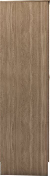 Nevada Vanity 1 Door Wardrobe Rustic Oak Effect