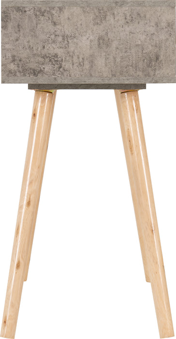 Nordic 3 Drawer Occasional Table Concrete Effect/Charcoal