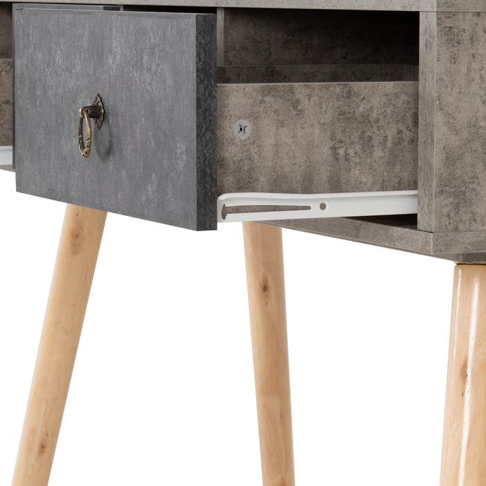 Nordic 3 Drawer Occasional Table Concrete Effect/Charcoal
