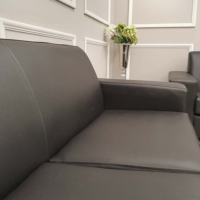 Nevada Faux Leather Contract Sofa 3 Seater
