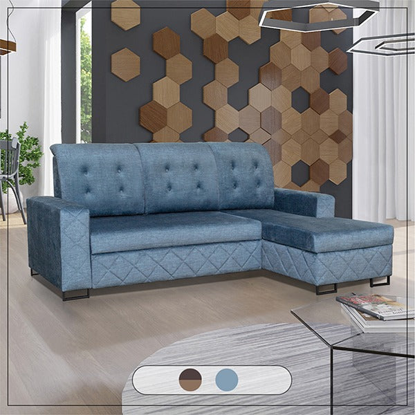 Nova Grey Corner Sofa Bed