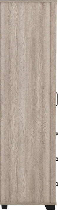 Oliver 1 Door 3 Drawer Open Shelf Wardrobe Light Oak Effect