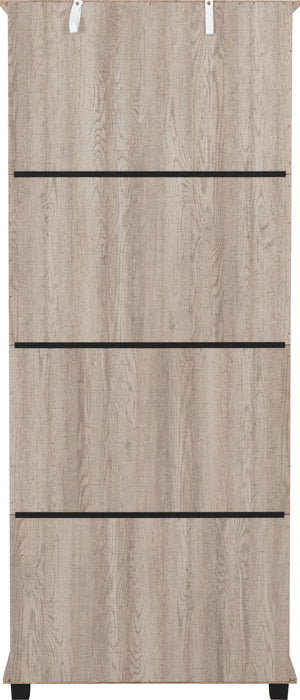Oliver 1 Door 3 Drawer Open Shelf Wardrobe Light Oak Effect