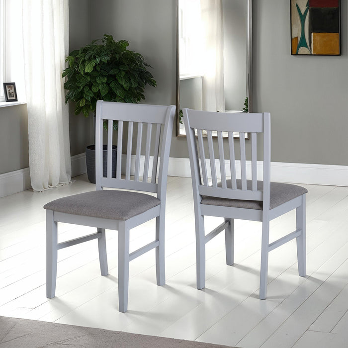 Oxford Extending Dining Set Grey/Natural Oak/Grey Fabric