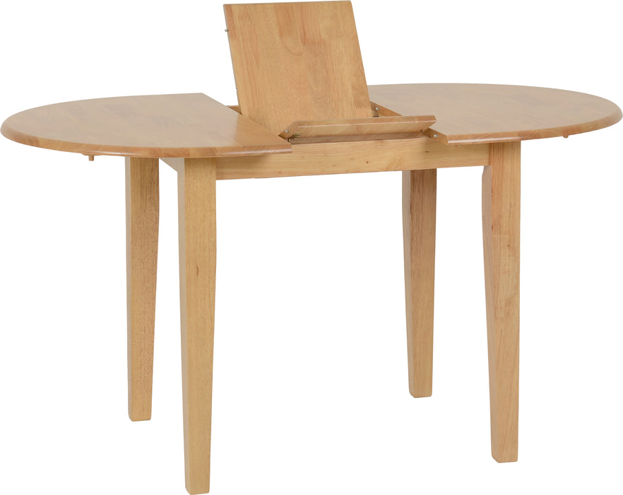 Oxford Extending Dining Set Natural Oak/Mink Microsuede