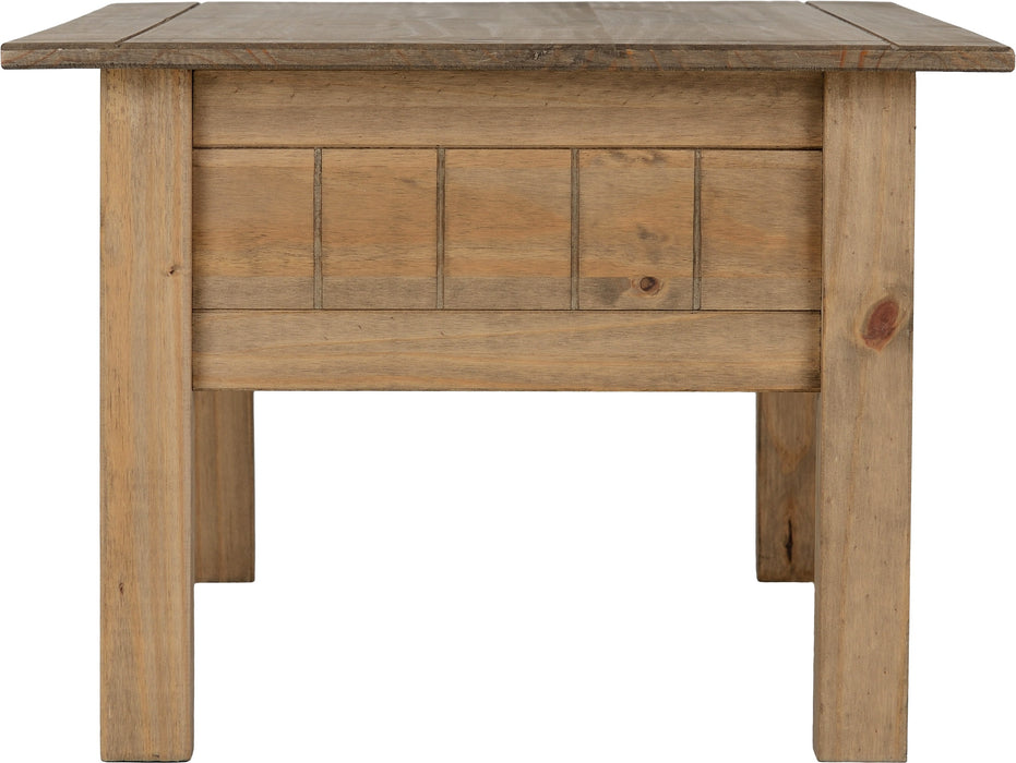 Panama 1 Drawer Coffee Table Natural Wax