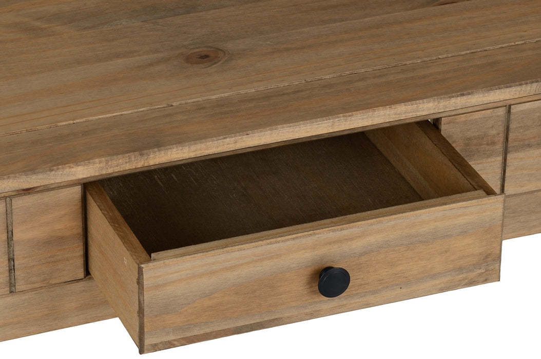 Panama 1 Drawer Coffee Table Natural Wax