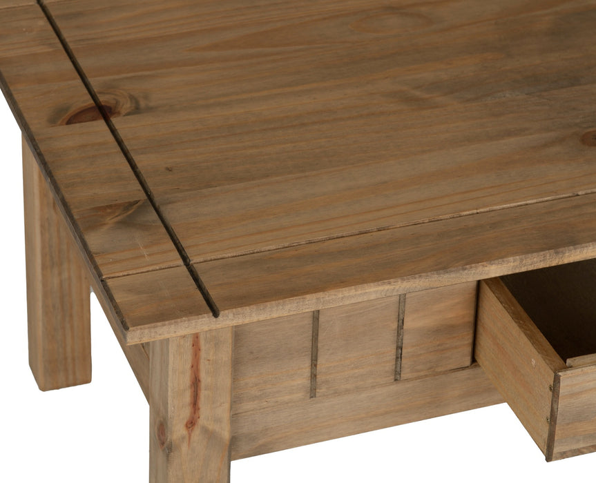 Panama 1 Drawer Coffee Table Natural Wax
