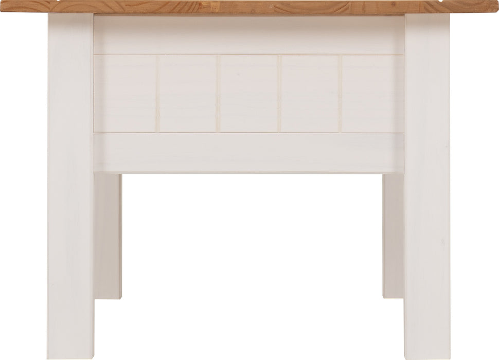 Panama 1 Drawer Coffee Table White/Natural Wax