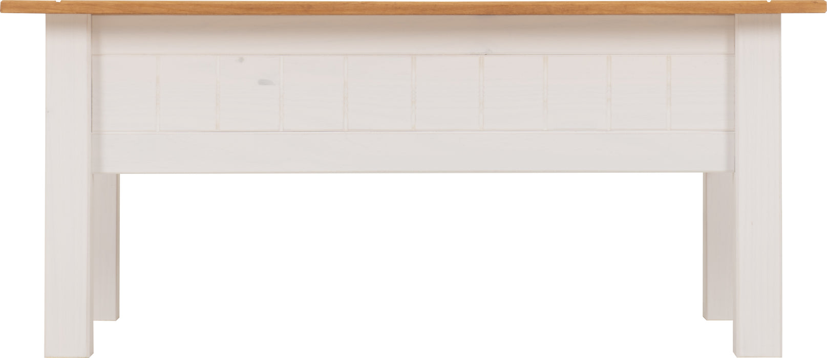 Panama 1 Drawer Coffee Table White/Natural Wax