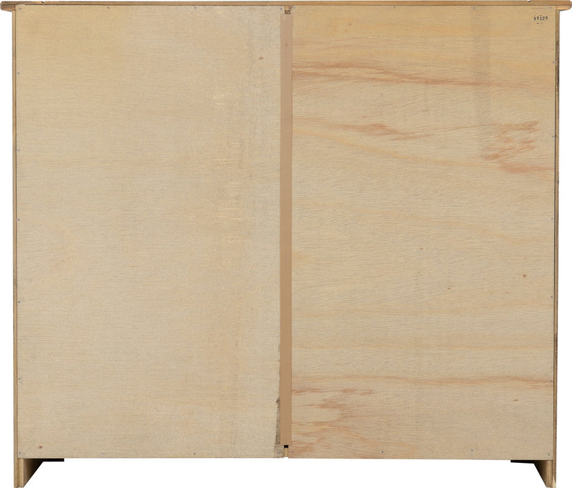 Panama 2 Door 2 Drawer Sideboard Natural Wax