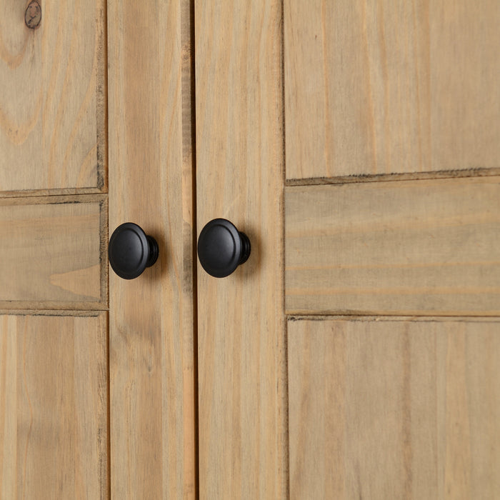 Panama 2 Door Wardrobe Natural Wax