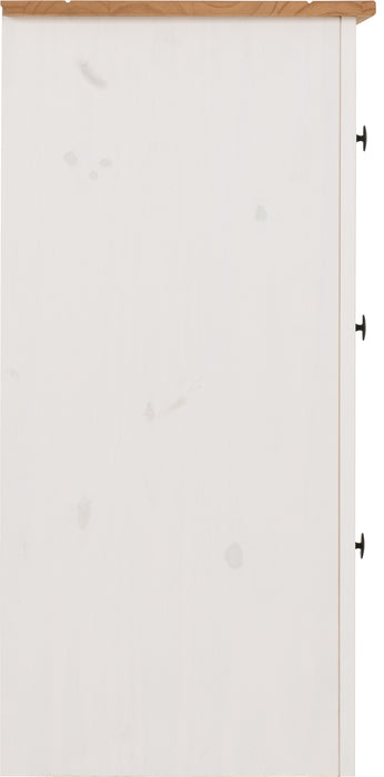 Panama 2+2 Drawer Chest White/Natural Wax
