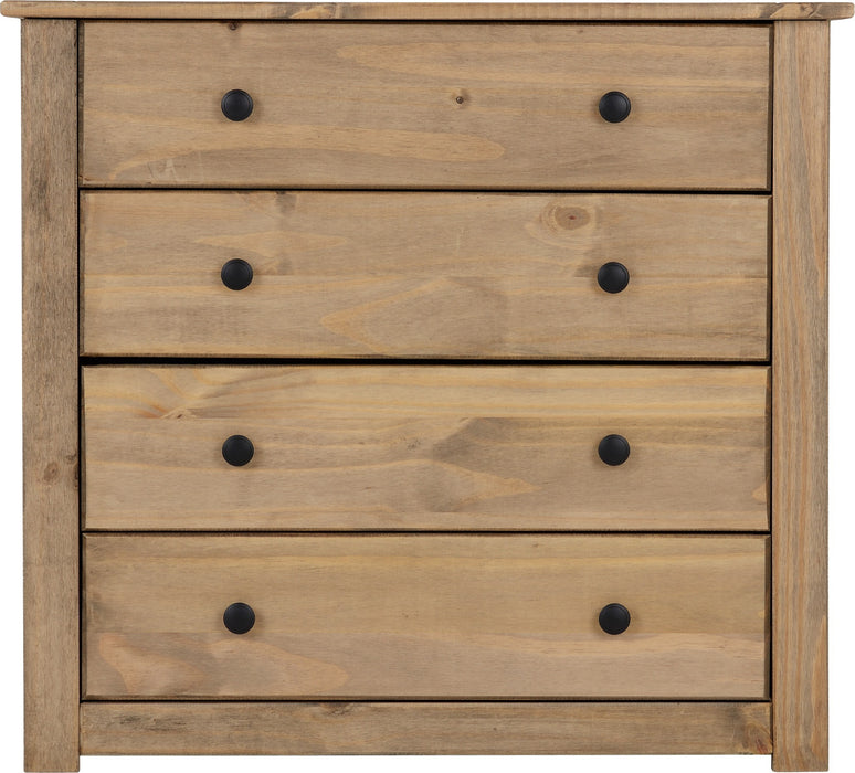 Panama 4 Drawer Chest Natural Wax