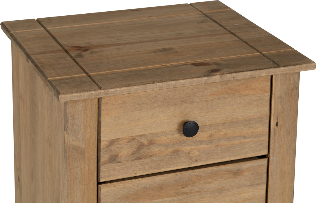 Panama 5 Drawer Narrow Chest Natural Wax