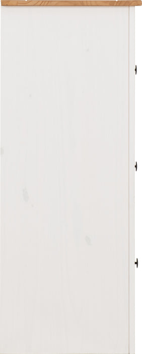 Panama 6 Drawer Chest White/Natural Wax