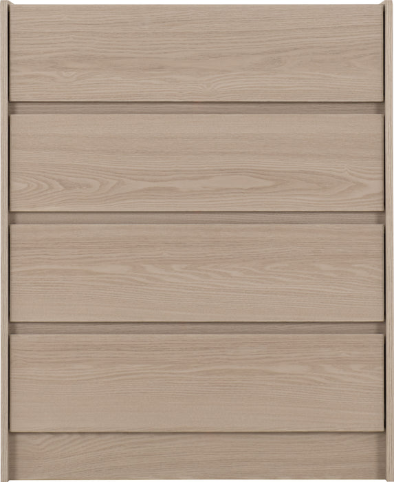 Paris 4 Drawer Chest Smoked Ash Effect