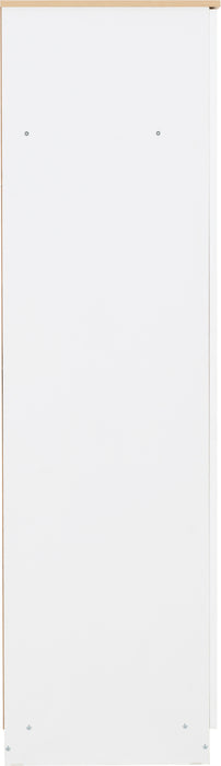 Portland 2 Door Wardrobe White/Oak Effect