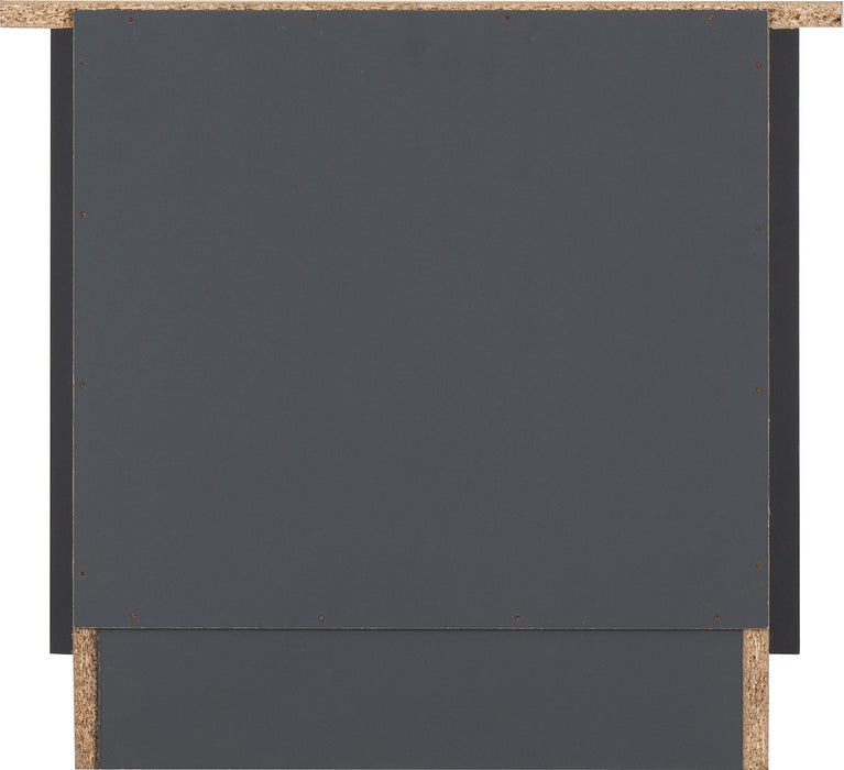 Portland 2 Drawer Bedside Grey/Oak Effect