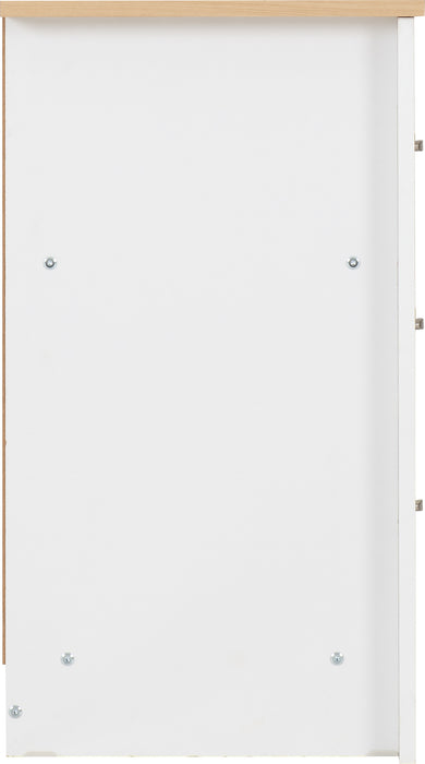 Portland 3 Drawer Chest White/Oak Effect