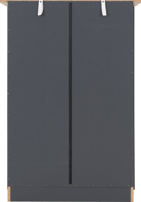 Portland 3+2 Drawer Chest Grey/Oak Effect