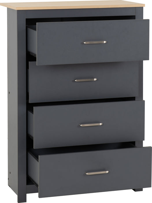 Portland Trio Grey/Oak Effect