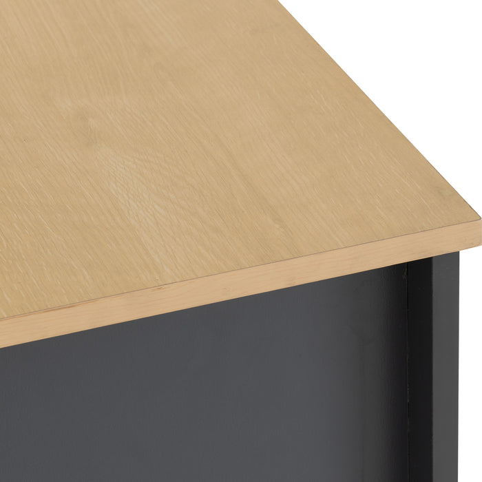 Portland 4 Drawer Chest Grey/Oak Effect
