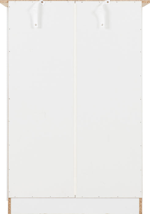 Portland 4 Drawer Chest White/Oak Effect