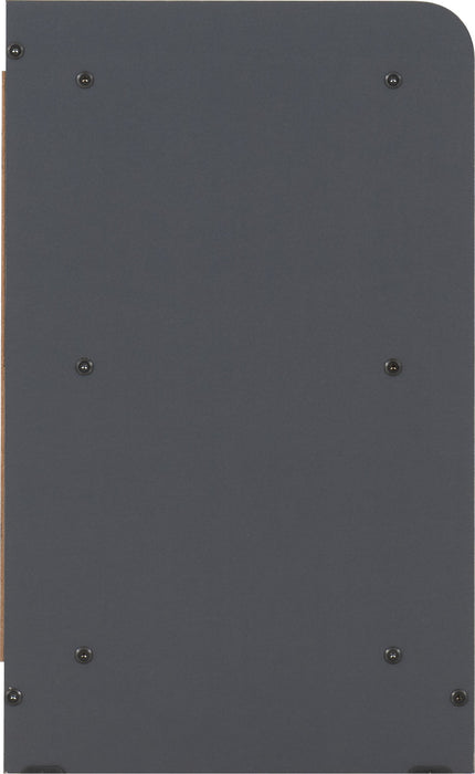 Portland Shoe Bench Grey/Steel Fabric