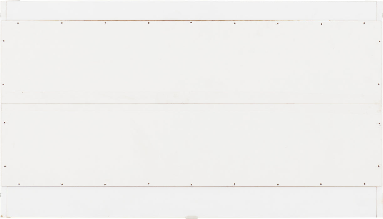 Portland Shoe Bench White/Steel Fabric