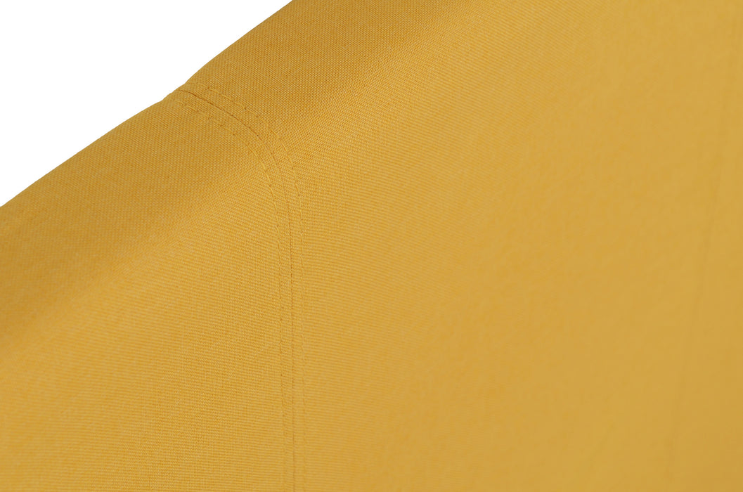Prado 4'6" Bed Mustard Fabric
