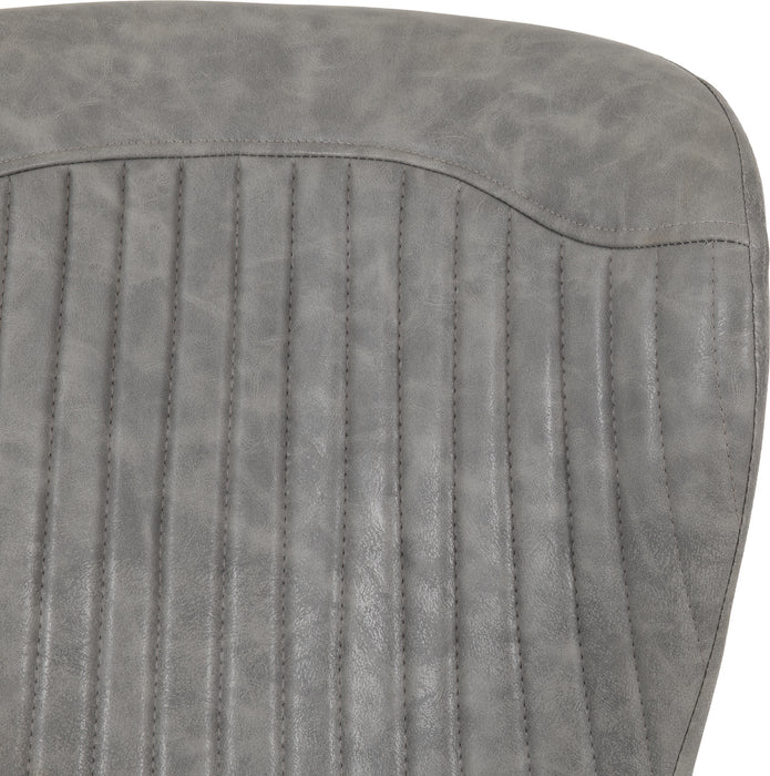 Quebec Chair (Box of 4) Grey Faux Leather