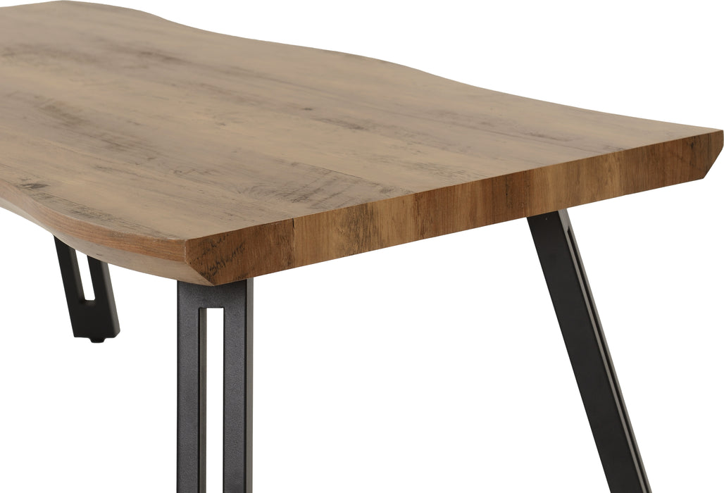 Quebec Wave Edge Coffee Table Medium Oak Effect/Black