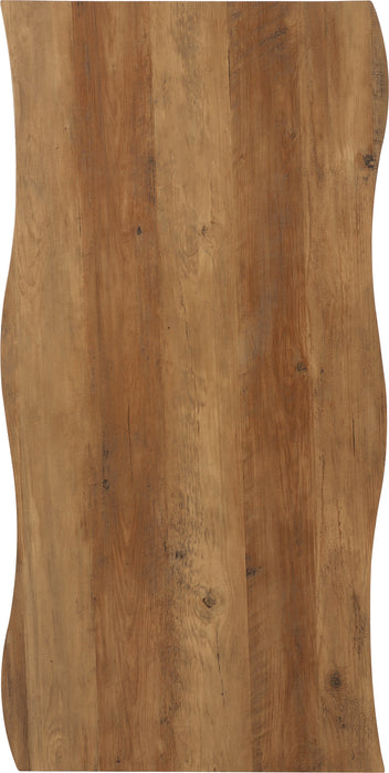 Quebec Wave Edge Coffee Table Medium Oak Effect/Black