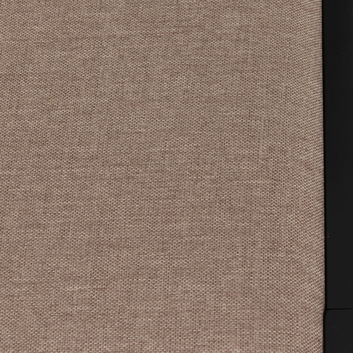 Radley Dining Set Black/Oak Effect/Oat Fabric
