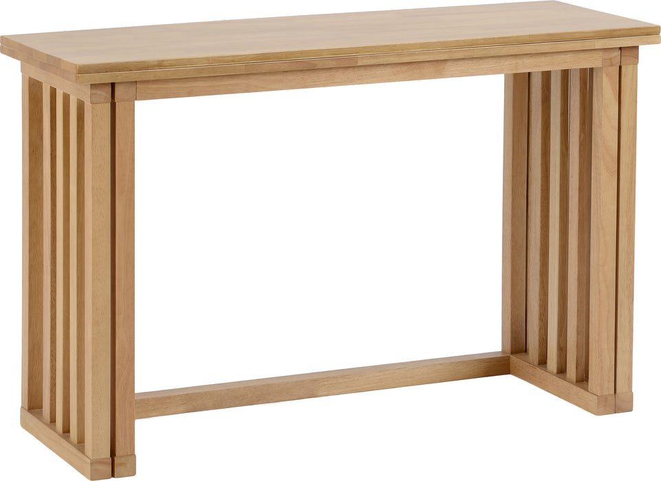 Richmond Foldaway Dining Set (2 Stools) Oak Varnish
